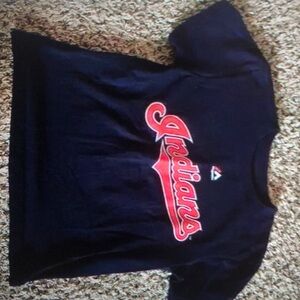 Majestic Boys navy blue Indians short